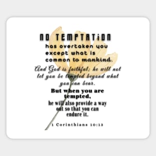 1 Corinthians 10:13 Famous Biblle Verse. Magnet